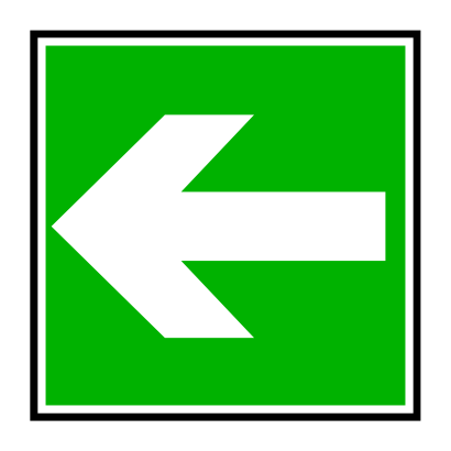 Download free arrow green square left icon